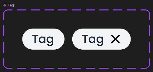 Tag-komponenter i designsystemet